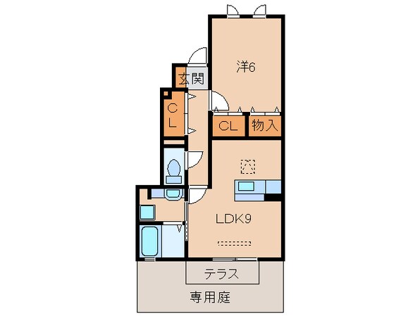 Ｄ-ｒｏｏｍシルクマムの物件間取画像